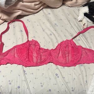 Natori Vibrant Pink Lace Bra